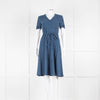 Bottega Veneta Dusky Blue Butterfly Detail Knee Length Dress