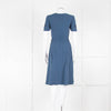 Bottega Veneta Dusky Blue Butterfly Detail Knee Length Dress