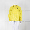 Mulberry Yellow Pullover Rain Jacket With Gold Zip