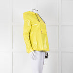 Mulberry Yellow Pullover Rain Jacket With Gold Zip