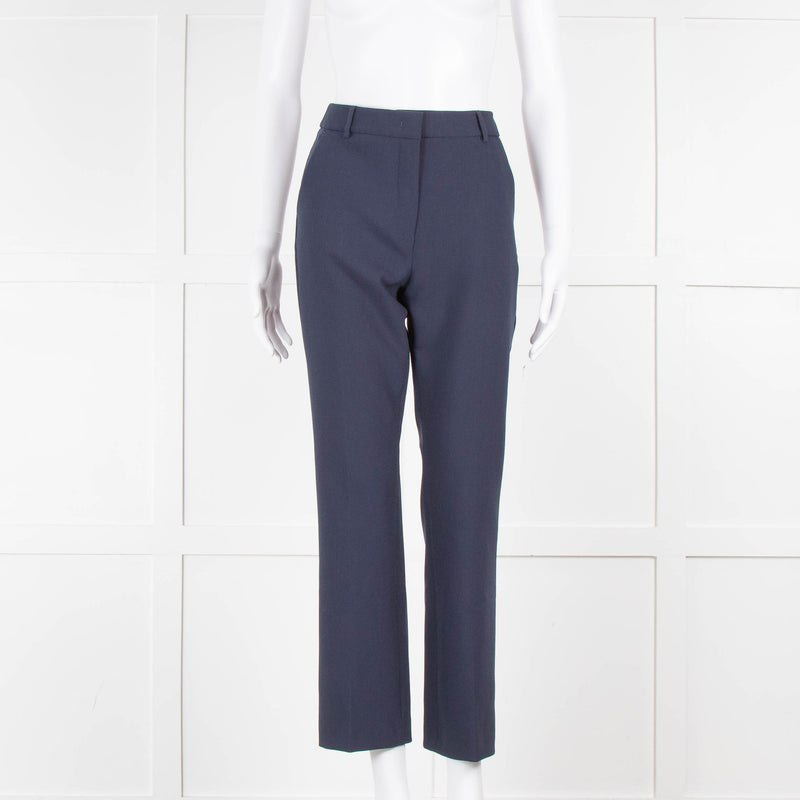 Weekend Max Mara Navy High Waisted Capri Trousers