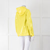 Mulberry Yellow Pullover Rain Jacket With Gold Zip