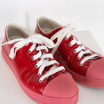 Prada Red Patent Leather Trainers