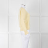 Max Mara Yellow Waffle Knit Round Neck Cashmere Jumper