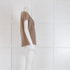 Weekend Max Mara Light Brown Top with Pleating