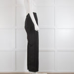 Toteme Black Linen Wide Leg Trousers