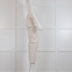 Nili Lotan Cream Twill Trousers