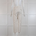 Nili Lotan Cream Twill Trousers