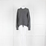 &DAUGHTER Balla Geelong Slouch V-Neck In Derby Grey