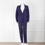 Forte Forte Blue Cotton and Linen Mix Suit