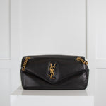 Saint Laurent Black Calypso Leather Bag