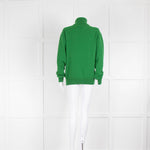 &DAUGHTER Quarter Zip Roll Neck Jumper In Green