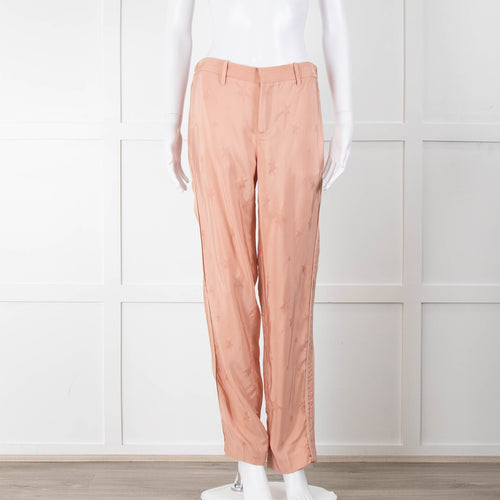 Zadig & Voltaire Blush Pink Star Print Trousers