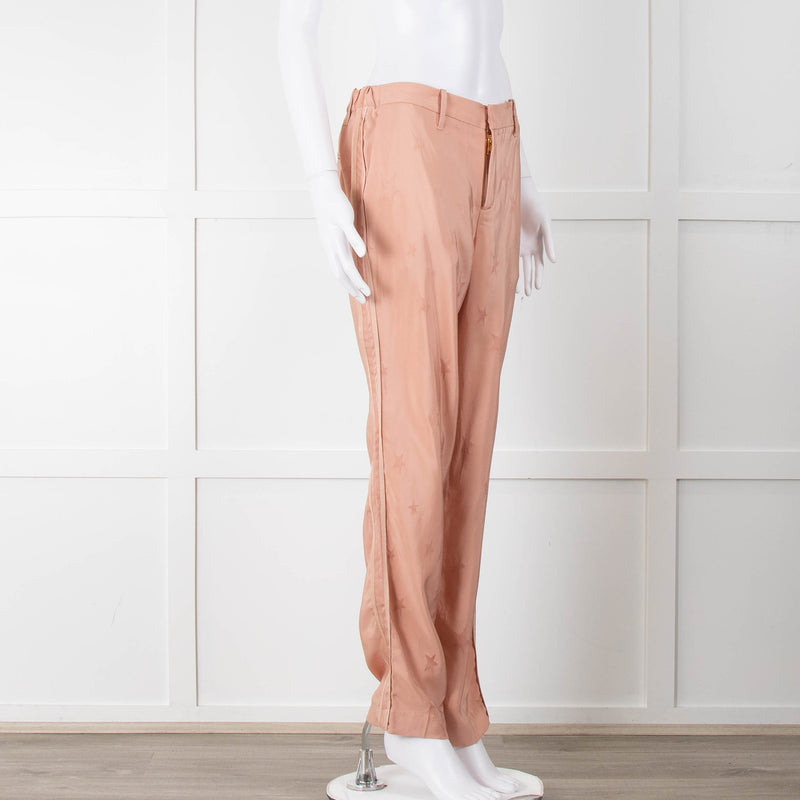 Zadig & Voltaire Blush Pink Star Print Trousers