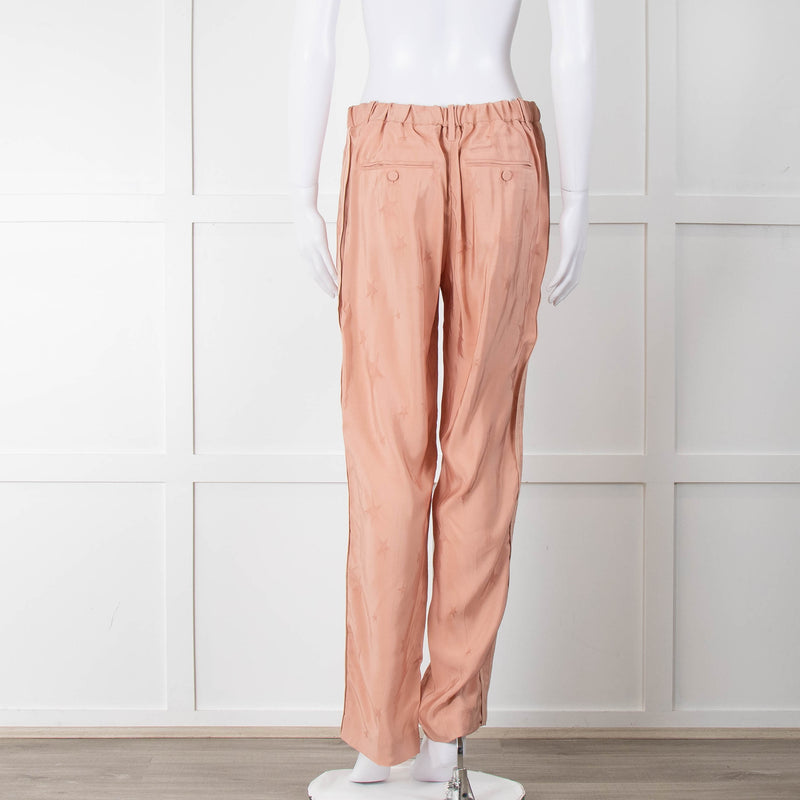 Zadig & Voltaire Blush Pink Star Print Trousers