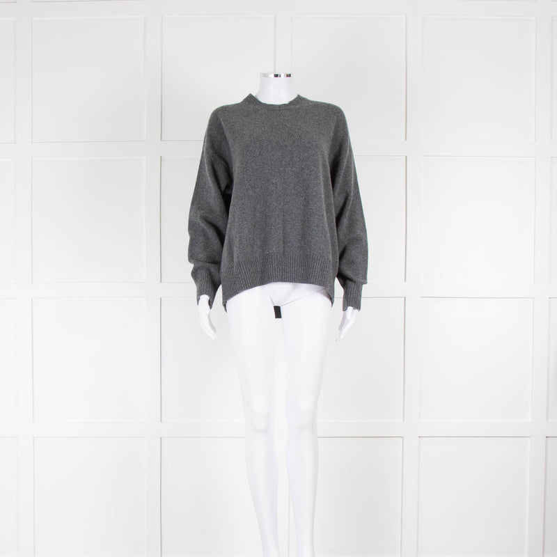 &DAUGHTER Innes Geelong Slouch Crewneck In Derby Grey