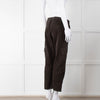 Vince Dark Khaki Corduroy Utility Style Trousers