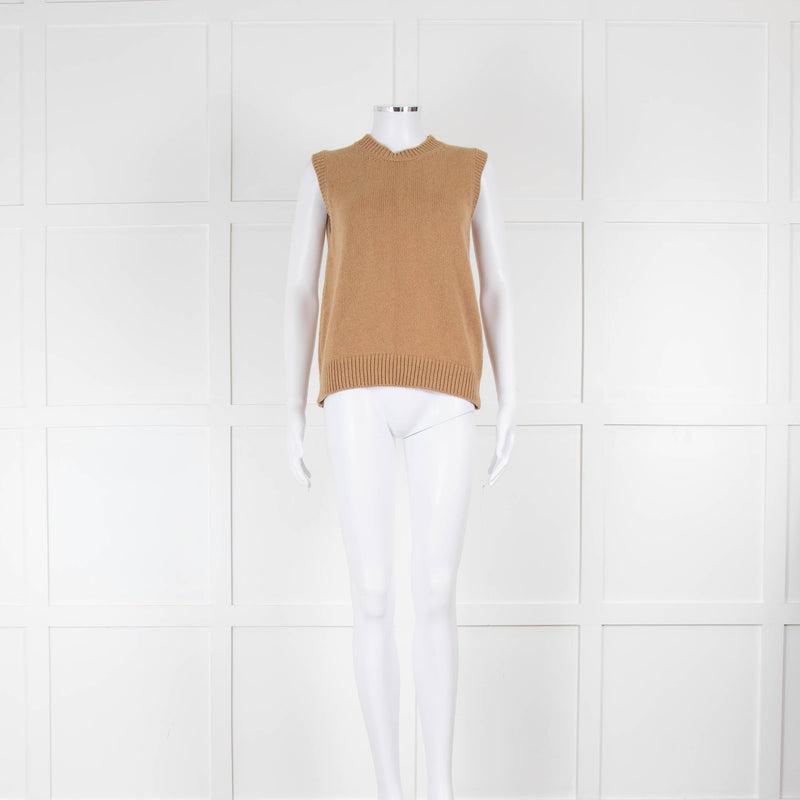 &DAUGHTER Delma Crewneck Tank In Brown Sugar Camel