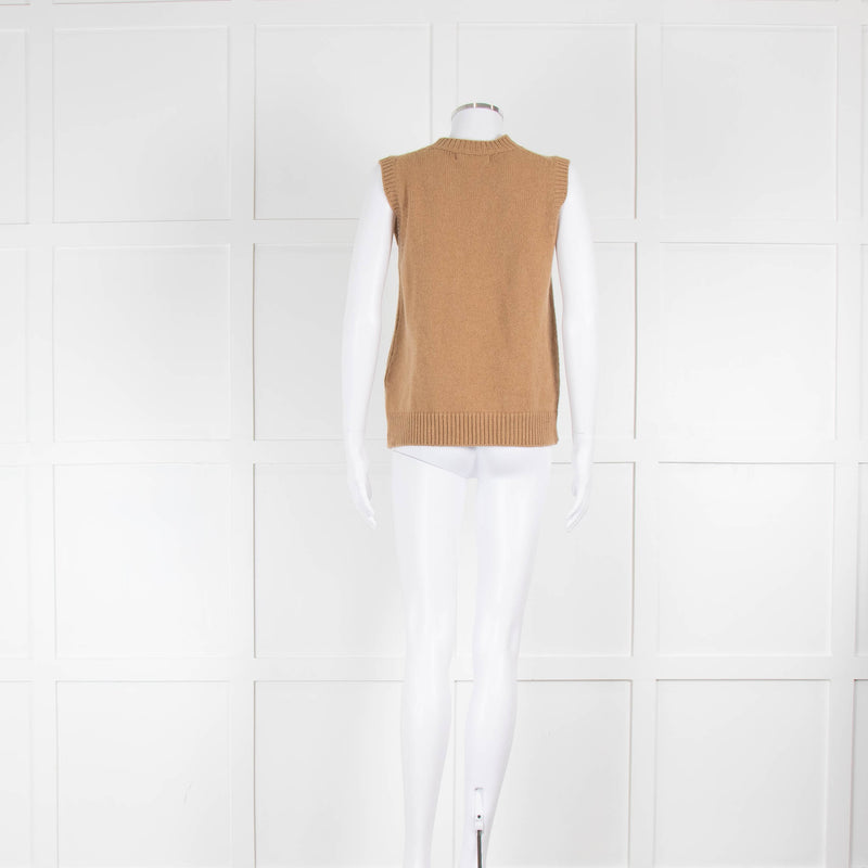 &DAUGHTER Delma Crewneck Tank In Brown Sugar Camel