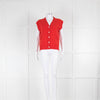 &DAUGHTER Wexford Pocket Waistcoat In Poppy Red