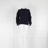 &DAUGHTER  Ardara Aran Crewneck In Navy Blue