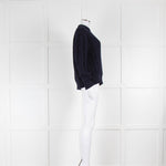 &DAUGHTER  Ardara Aran Crewneck In Navy Blue