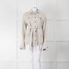 Art School Oatmeal Belted Safari Jacket