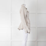 Art School Oatmeal Belted Safari Jacket