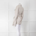 Art School Oatmeal Belted Safari Jacket