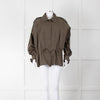 Raey Khaki Short Drawstring Waist Cotton Jacket