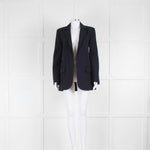 Raey Navy Blue Twill Wool Suit Jacket