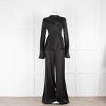 Gabriela Hearst Mabon Double Satin Wide Leg Trousers