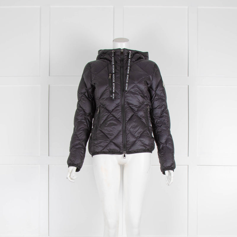 Moncler Black Oulx Quilted Nylon Jacket