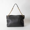 Tory Burch Black Grained Leather McGraw Shoulder Bag