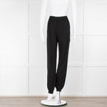 Asceno The Moscow Elasticated Trouser Black