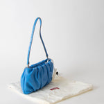 Staud Blue Leather Bean Convertible Bag