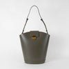 Objets Daso Green Leather Vivian Bucket Bag