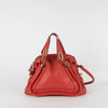 Chloe Brick Red Leather Paraty Shoulder Bag