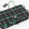 Chanel Black Green Tweed Wallet (Robot) On Chain