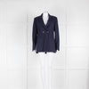 Claudie Pierlot Navy Twill Linen Blazer