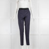 The Kooples Navy Cigarette Pant with Velvet Wasitband