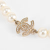 Chanel Cream Pearl Diamante CC Necklace