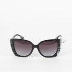 Burberry Black And White Check Cat Eye Sunglasses