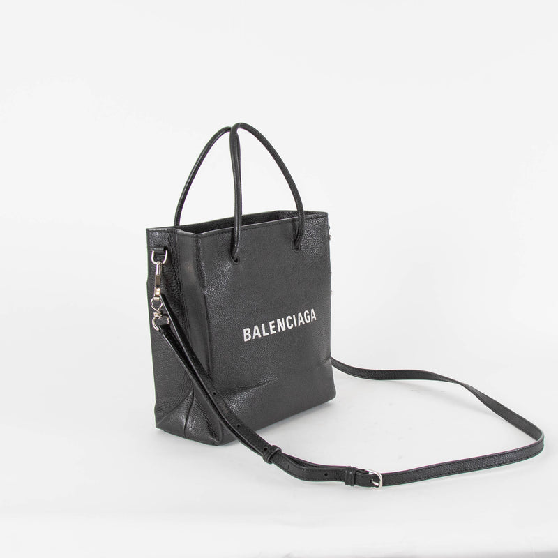 Balenciaga Black Leather Mini Shopper