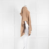 See By Chloe Camel Knitted Poncho with Detachable Hood