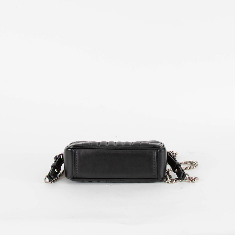 Prada Mini Black Diagramme Quilted Camera Bag