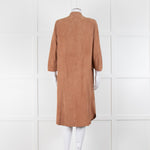 Riani Tan Suede Long Line Shacket