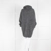 Isabel Marant Grey Oversized Mohair Polo Neck Jumper