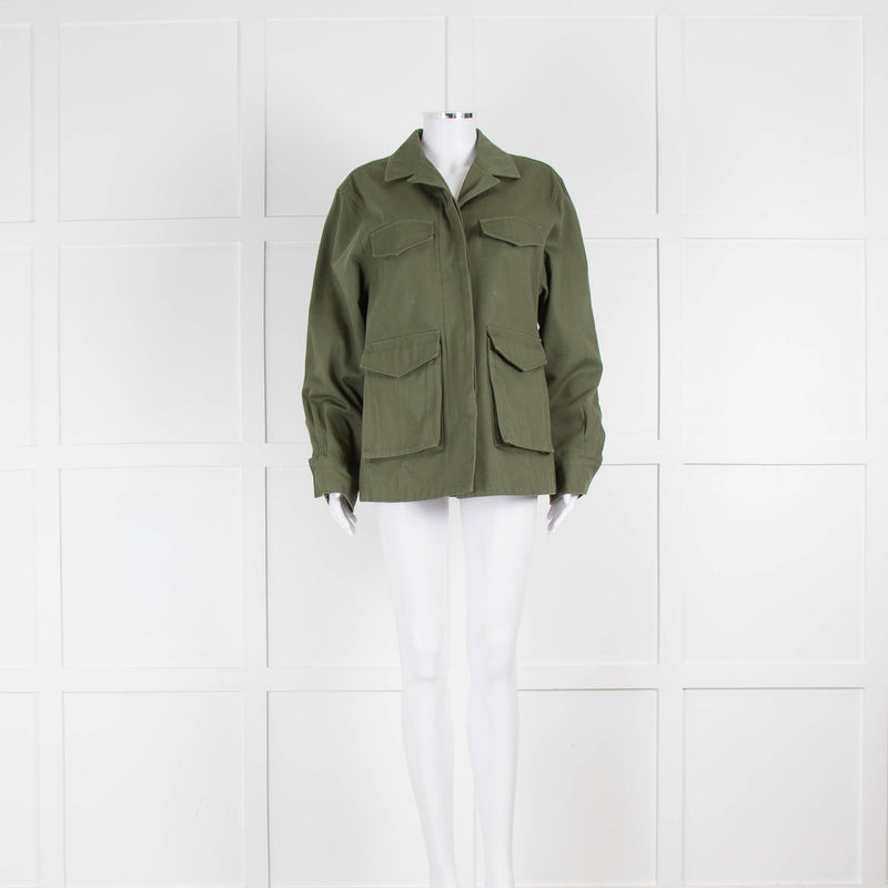 Toteme Khaki Cargo Twill Jacket