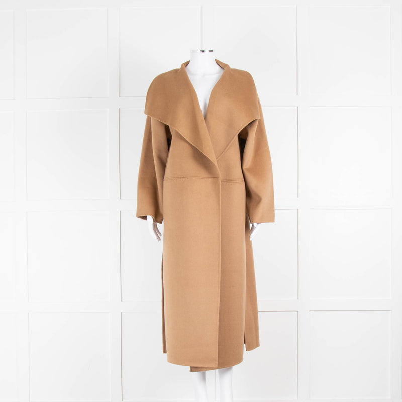 Toteme Camel Wool Cashmere Blend Oversized Coat